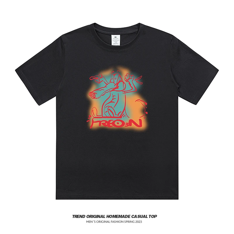 【T恤系列】鳄鱼派对230g精梳棉男女同款短袖