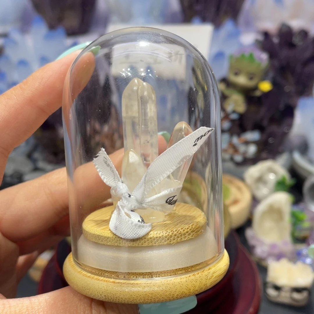 手工艺品琉璃白水柱子15