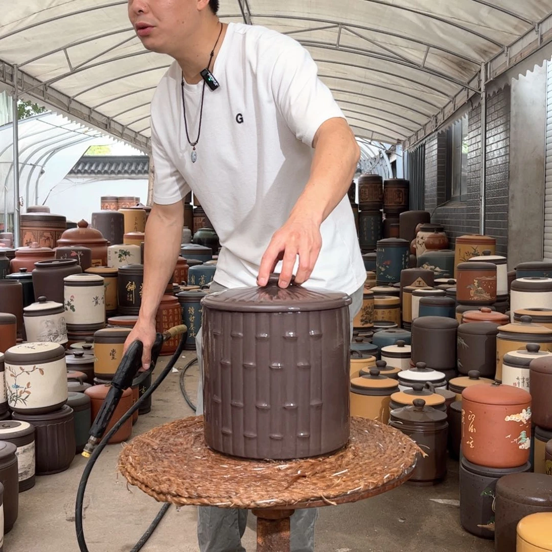 紫砂茶叶罐9 饼茶叶罐