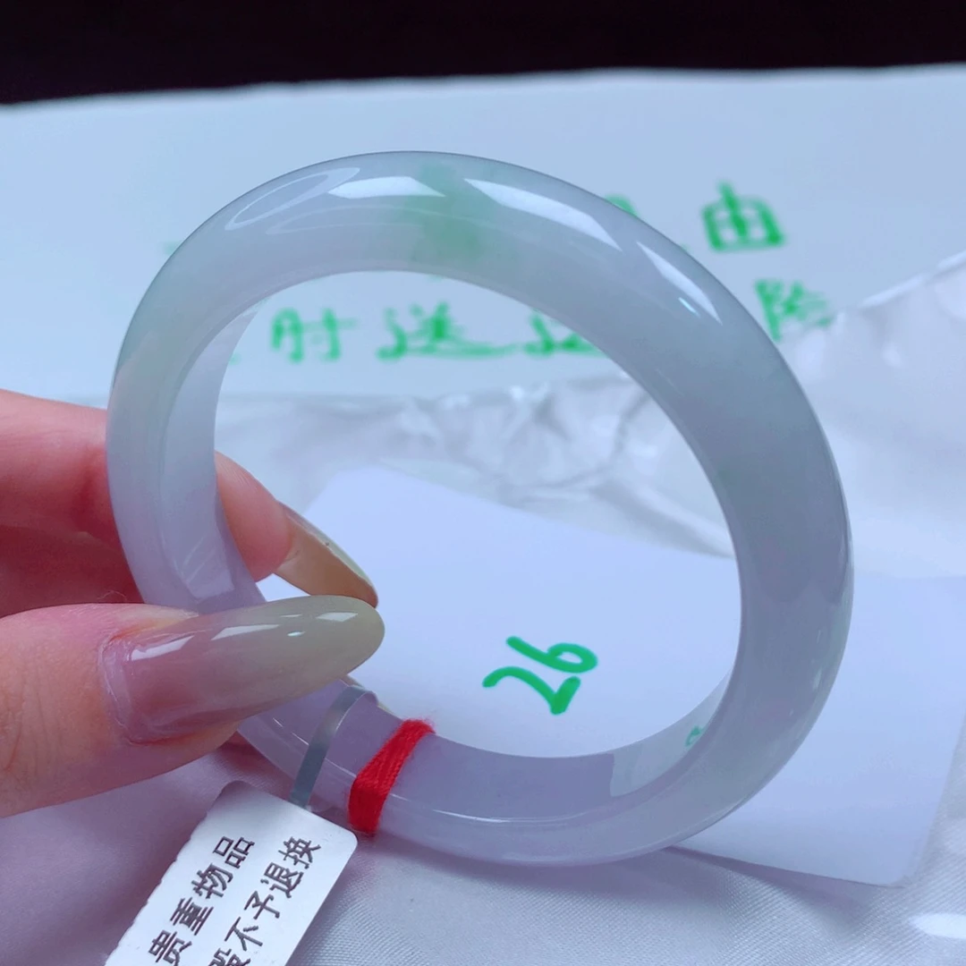 未镶嵌手镯翡翠天然缅甸翡翠A货手镯 26号