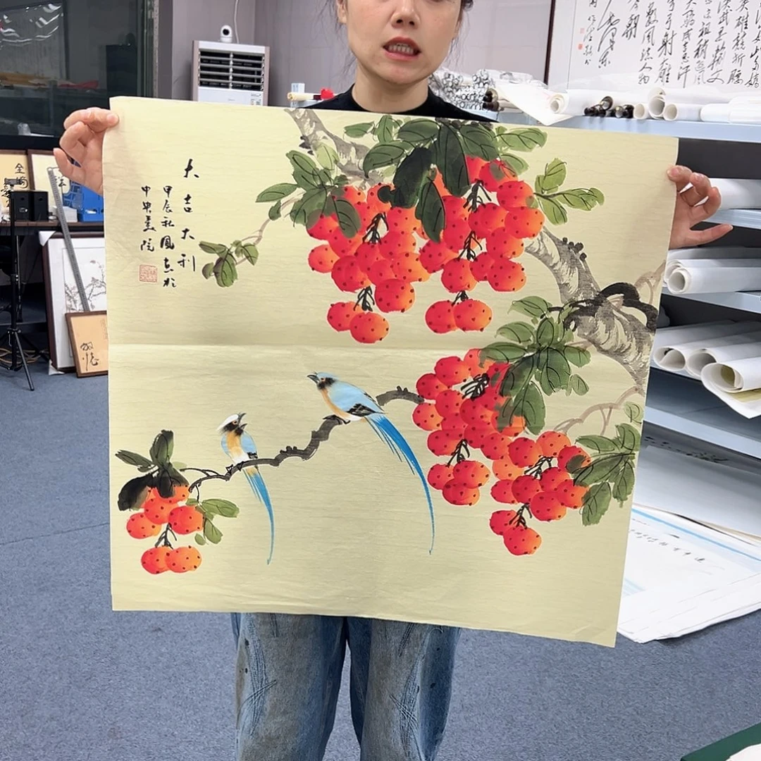 国画宣纸国画纯手绘作品