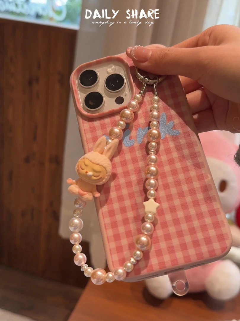 【改娃】瑜伽拉布布潮玩手机壳挂件DIY饰品挂饰创意个性可爱手机链