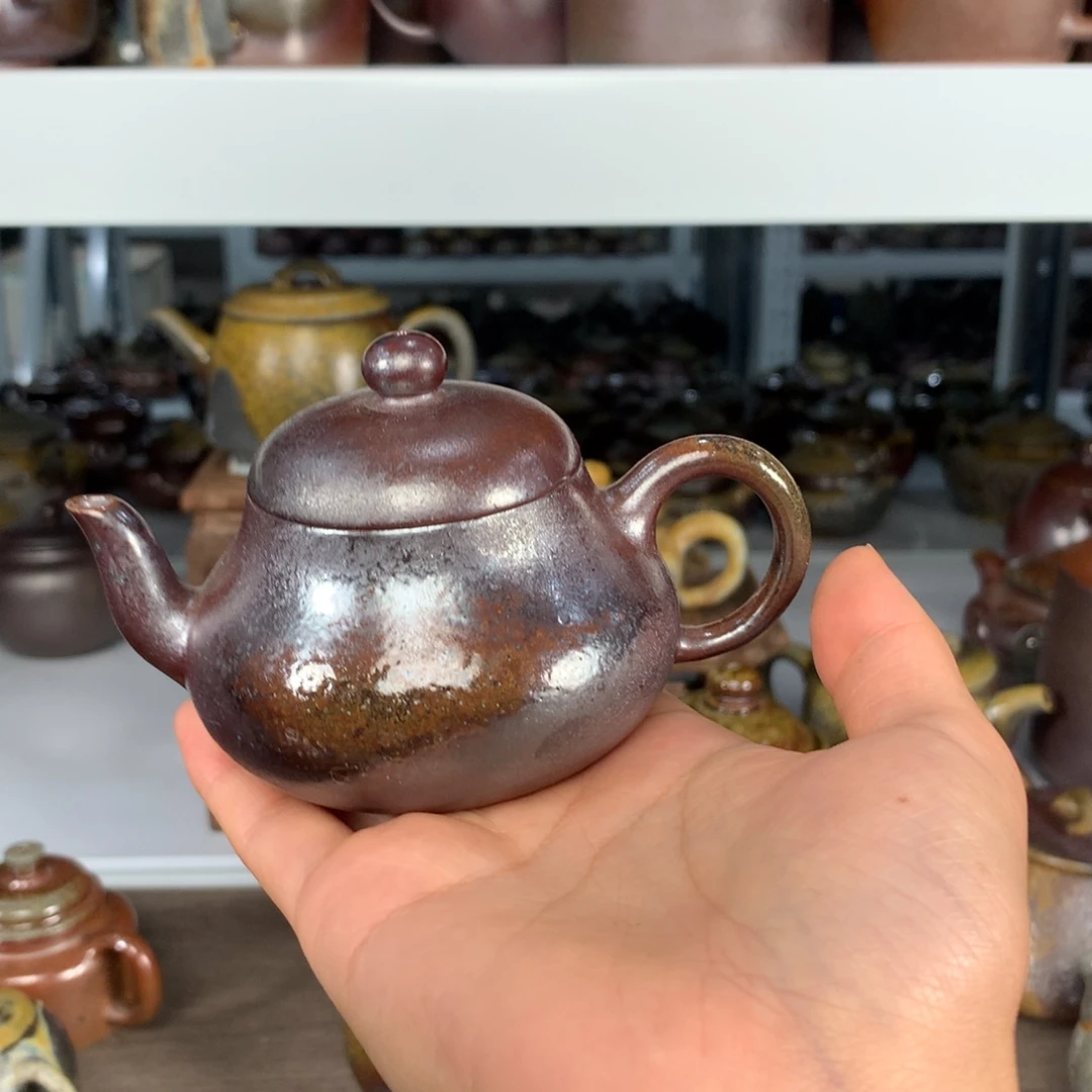 紫砂茶壶纯自然柴烧