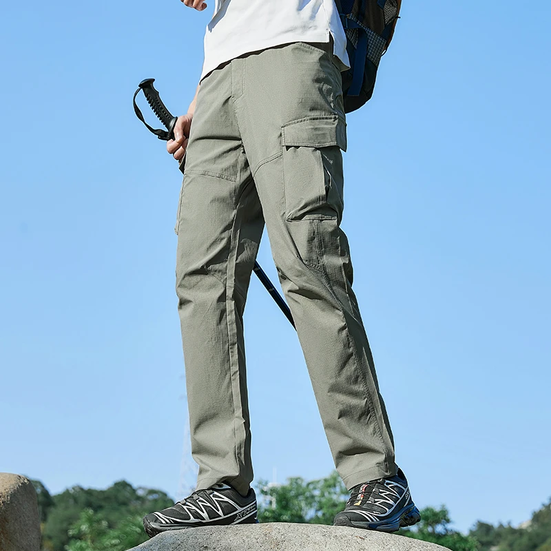 JPDUN/吉普盾新款登山裤男款春秋季高级感轻弹工装裤子休闲长裤男