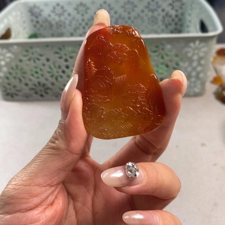 玛瑙/玉髓吊坠(不含链)未镶嵌