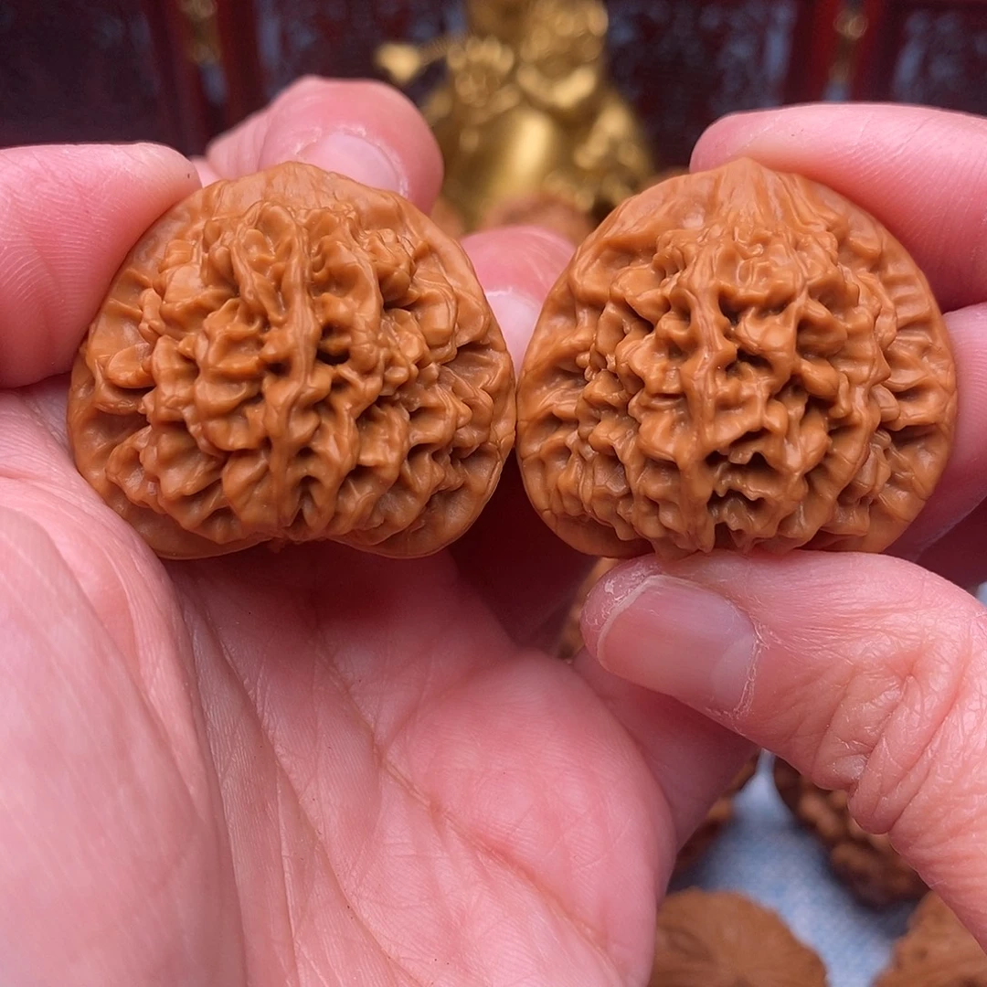 把件文玩核桃全品秦闷绝配手捻34尺