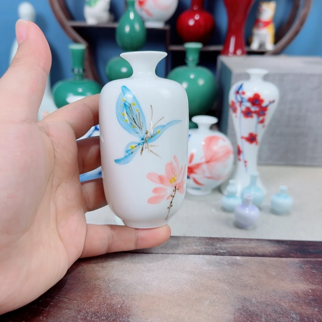陶瓷手工小花器摆件