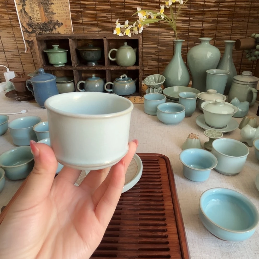 哈哈哈玉珠白竹节杯瑕疵