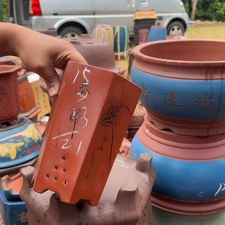 花盆紫砂，紫砂花盆