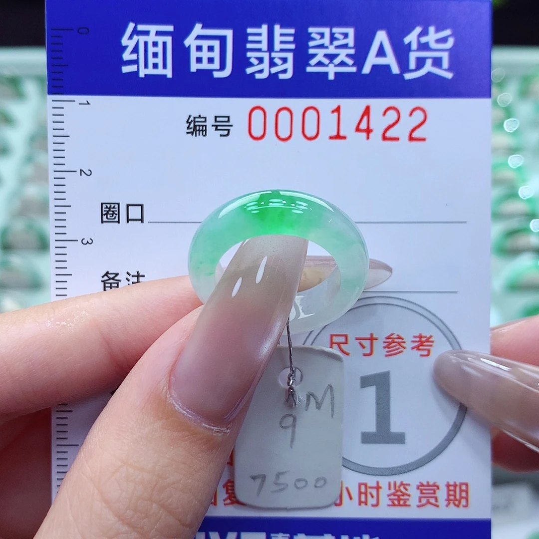 翡翠戒指未镶嵌9号
