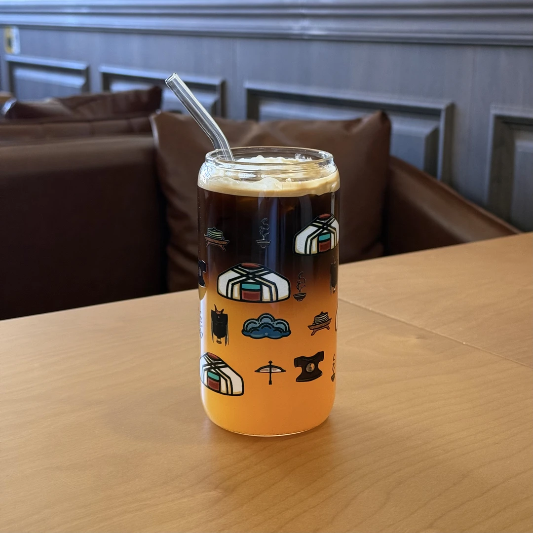 带盖网红民族元素大容量杯子（500ml)