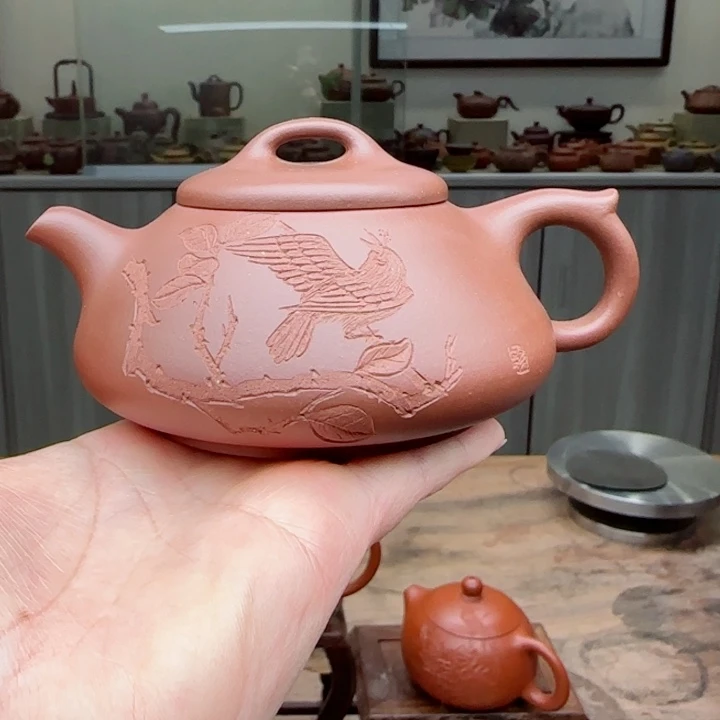 紫砂茶壶底槽清180 c C夫妻双国工作品