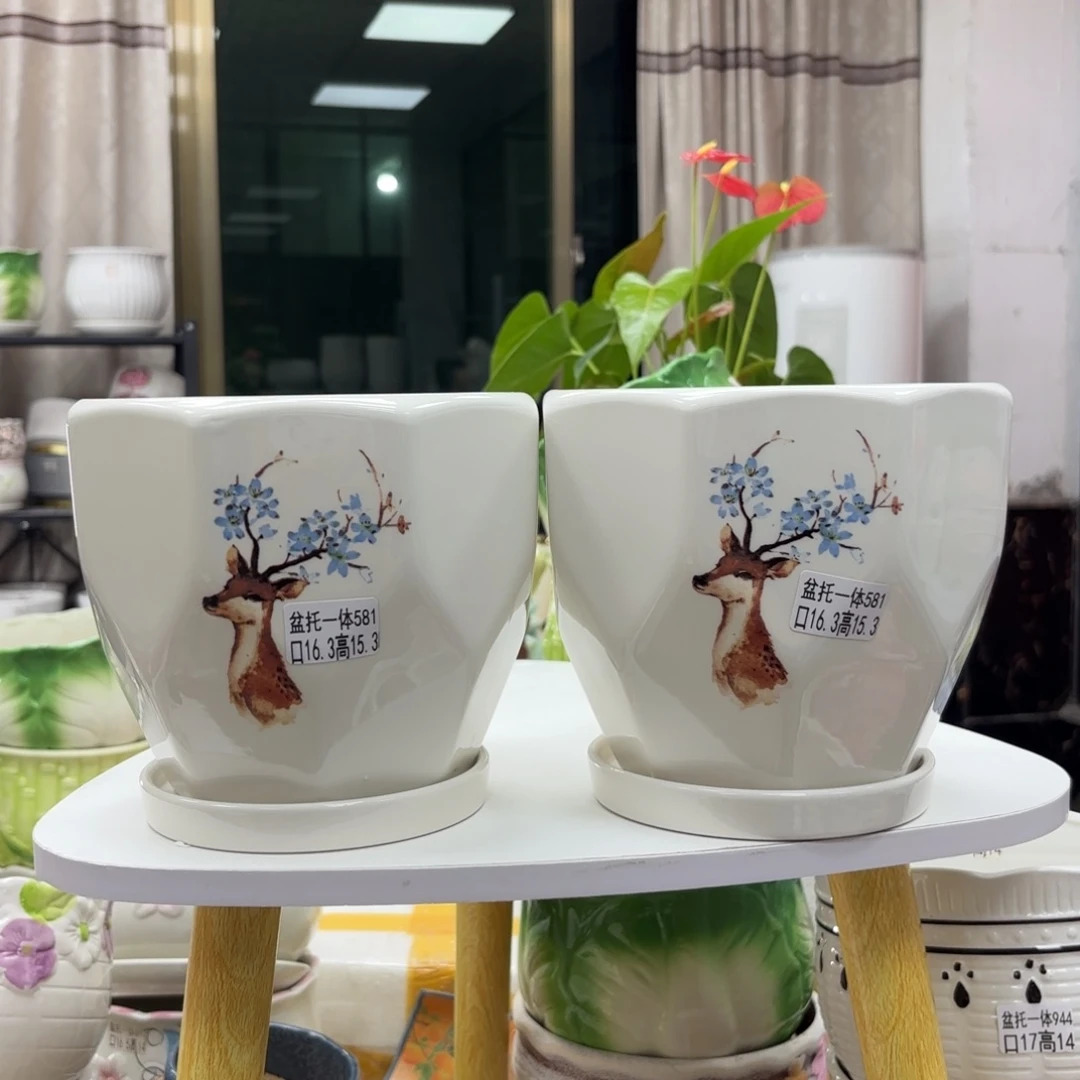 @夏西陶瓷花盆@@5581