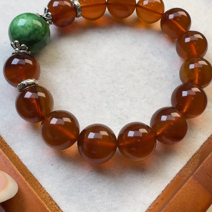 琥珀未镶嵌手链天然琥珀