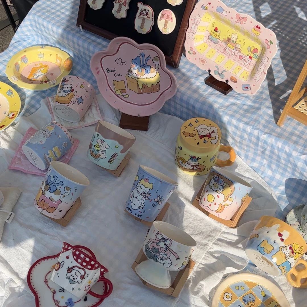 摆件发吃陶瓷陶瓷天v头发