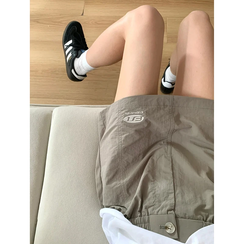 辣妹松紧腰休闲短裙女2025年夏季新款运动时尚显瘦防走光A字短裙