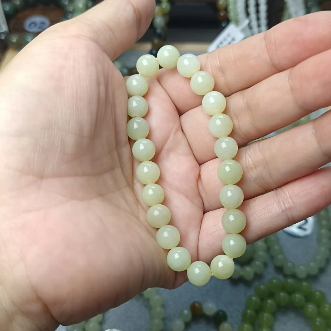 手链未镶嵌和田玉（糖玉）