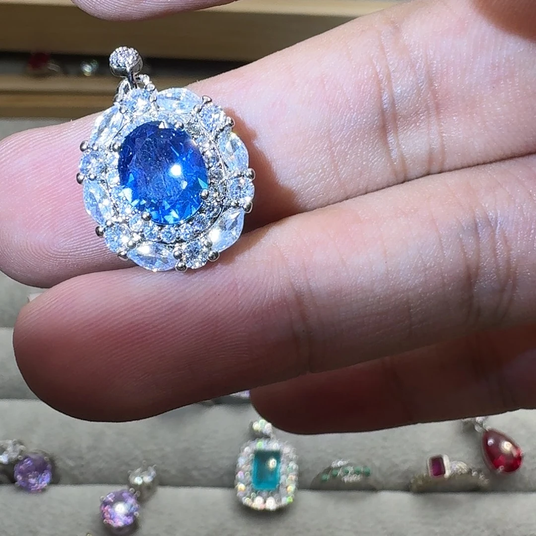 银S925镶嵌水晶戒指