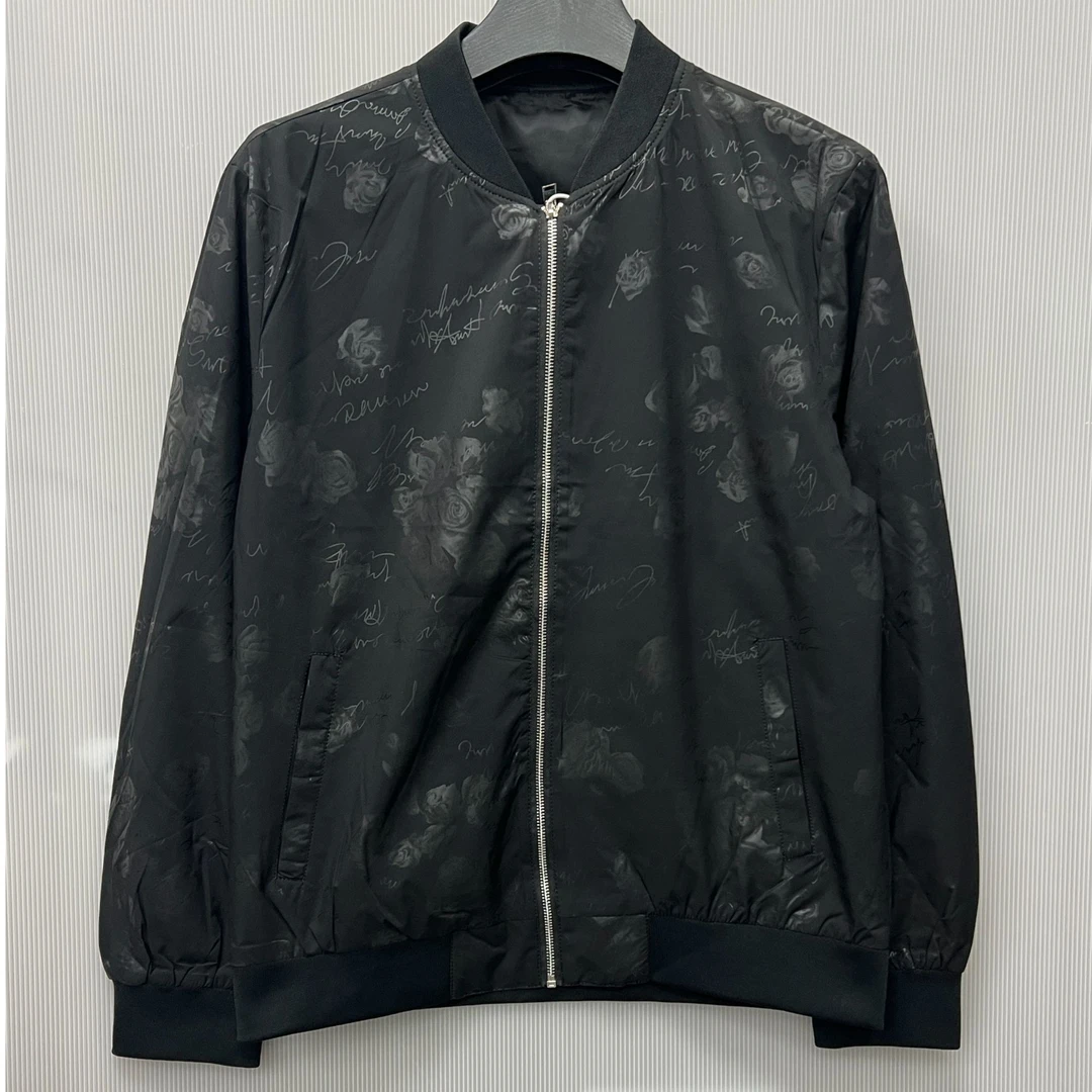 A318 男士夹克衫时尚帅气修身棒球服外套刺绣潮流薄款