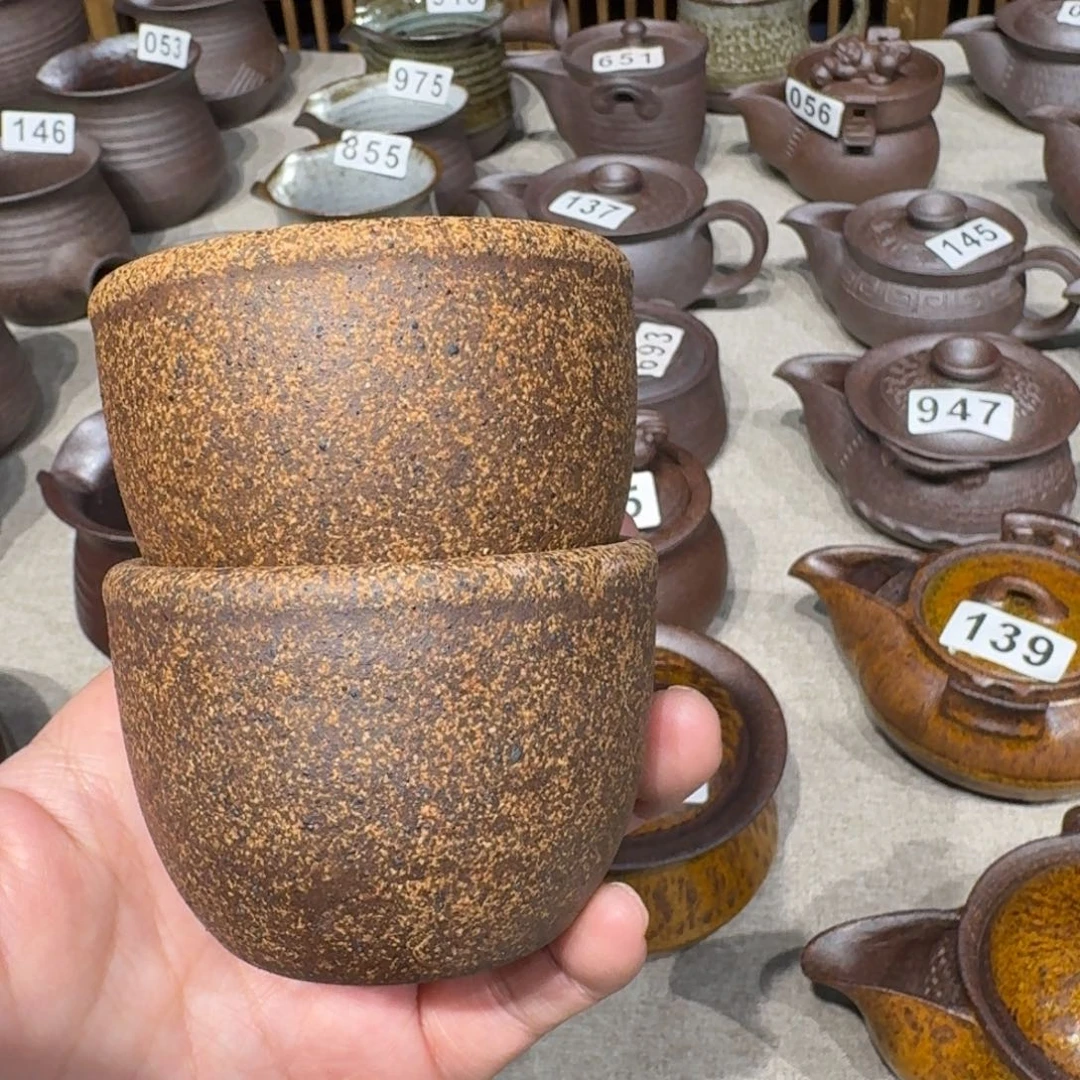 粗瓷茶具素色盖碗