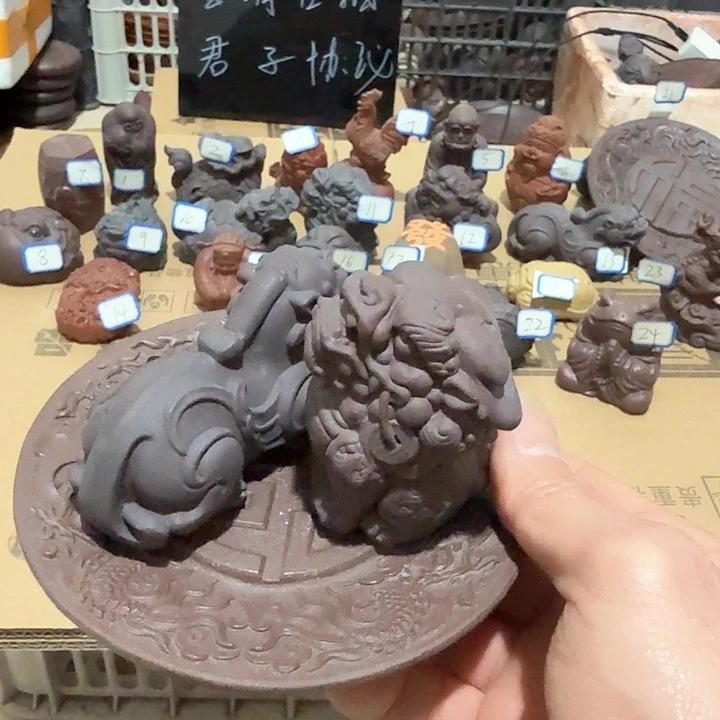 紫砂茶宠帅****6雕塑瑕疵茶宠