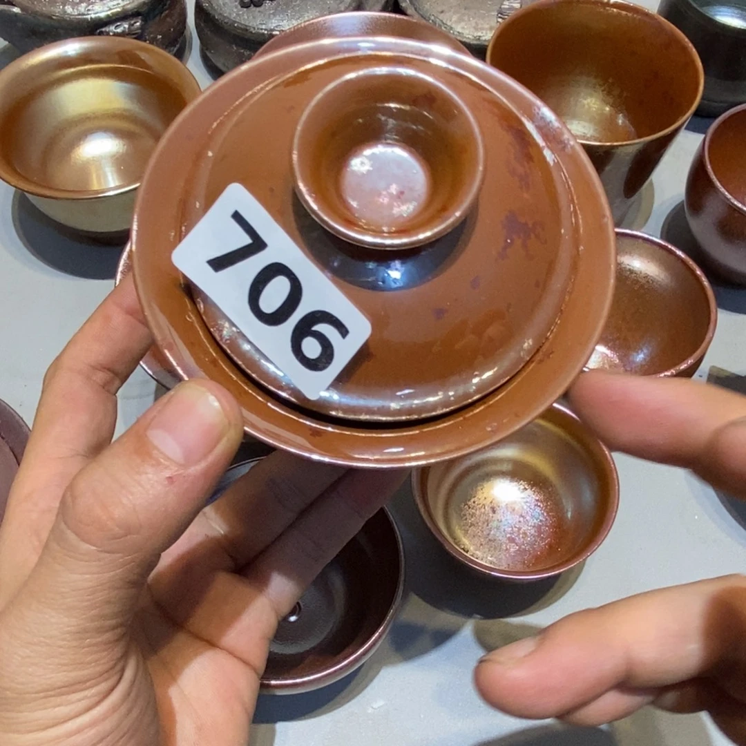 柴烧茶具陶瓷杯子