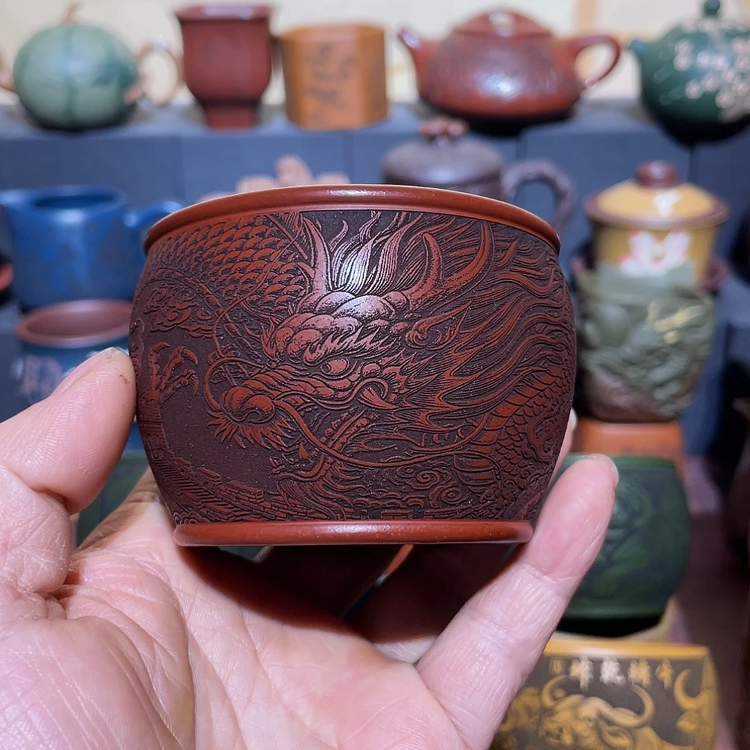 原矿紫砂手工主人杯