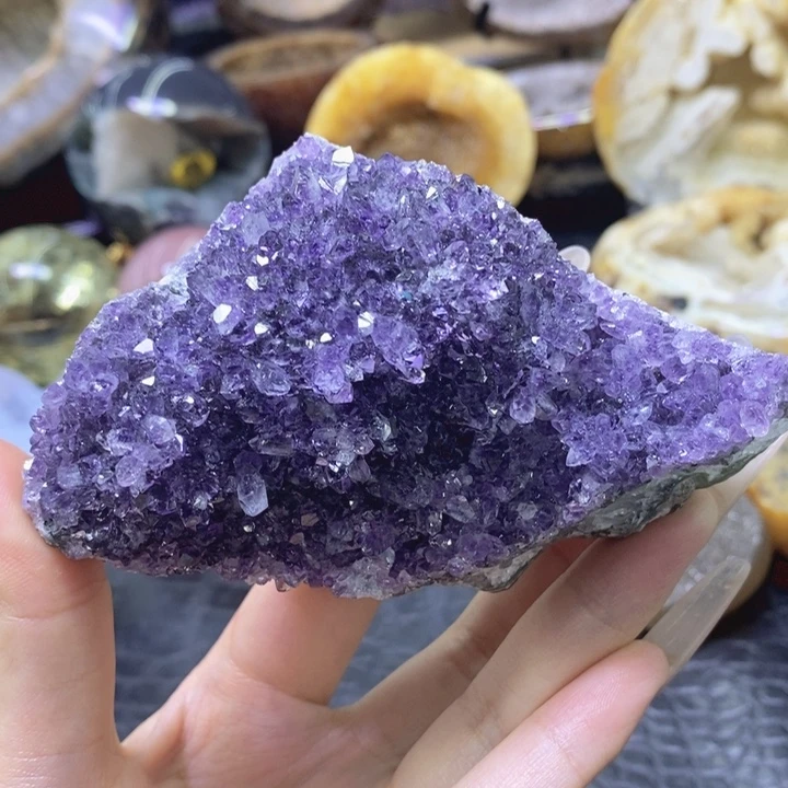 未镶嵌珠宝半成品紫晶紫晶块