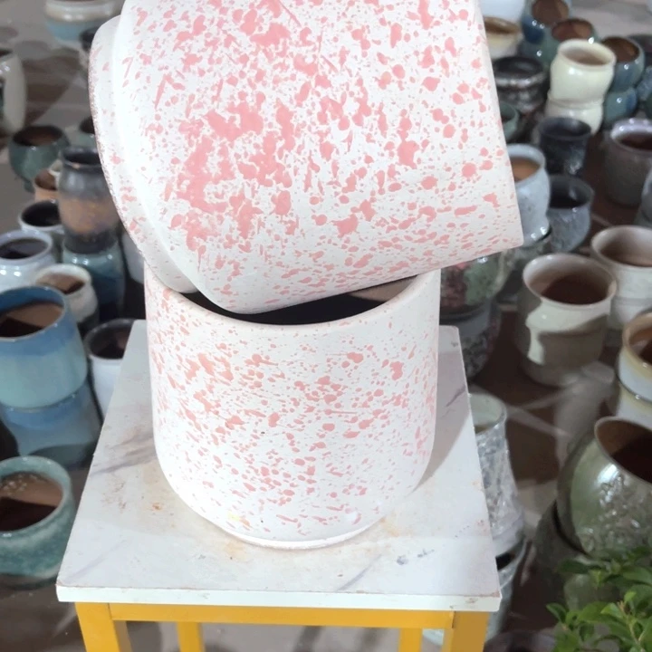 紫砂花盆口径19高度21两只正品