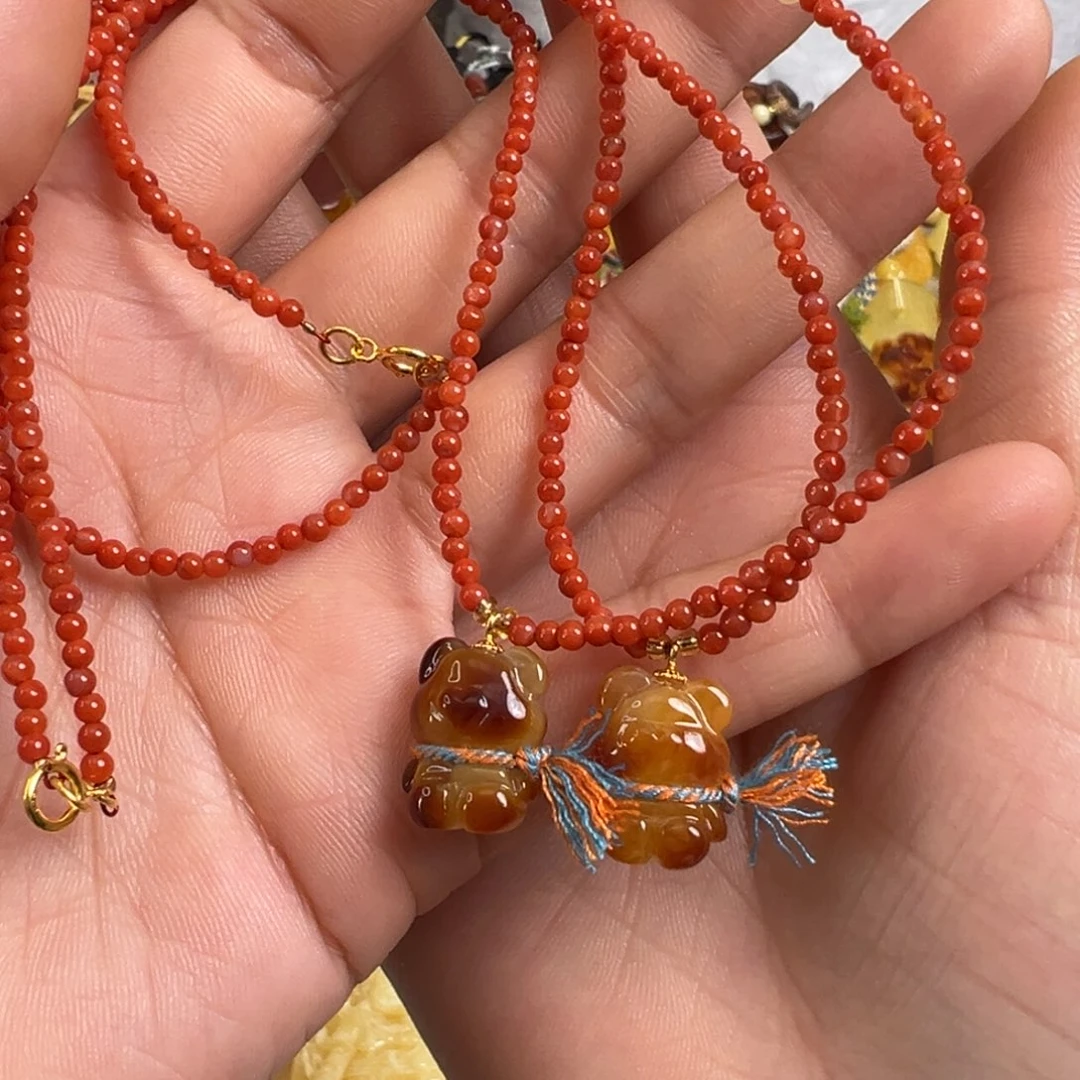 蜜蜡未镶嵌裸石多样性发一条