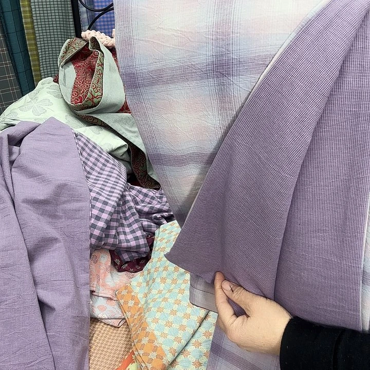 棉2米×2.3米被罩炫彩紫大格