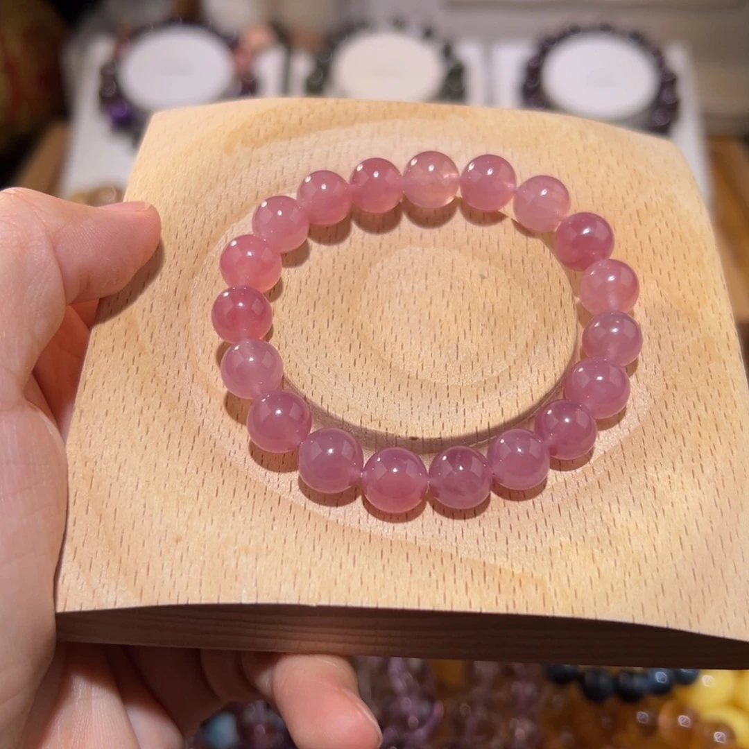 水晶手链未镶嵌开播福利老矿紫马粉