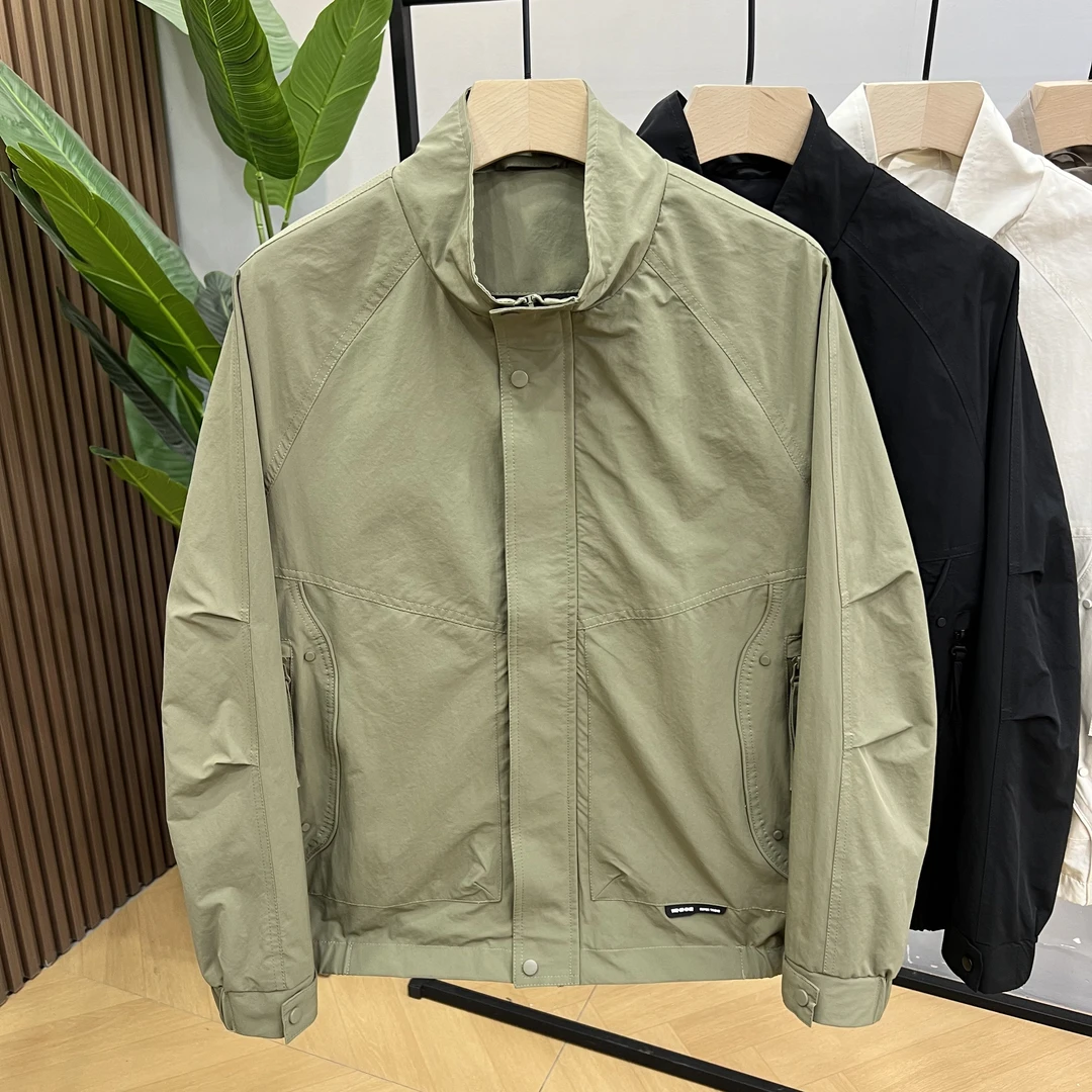秋季新款潮流高级感痞帅外套时尚工装休闲外套百搭短款立领夹克