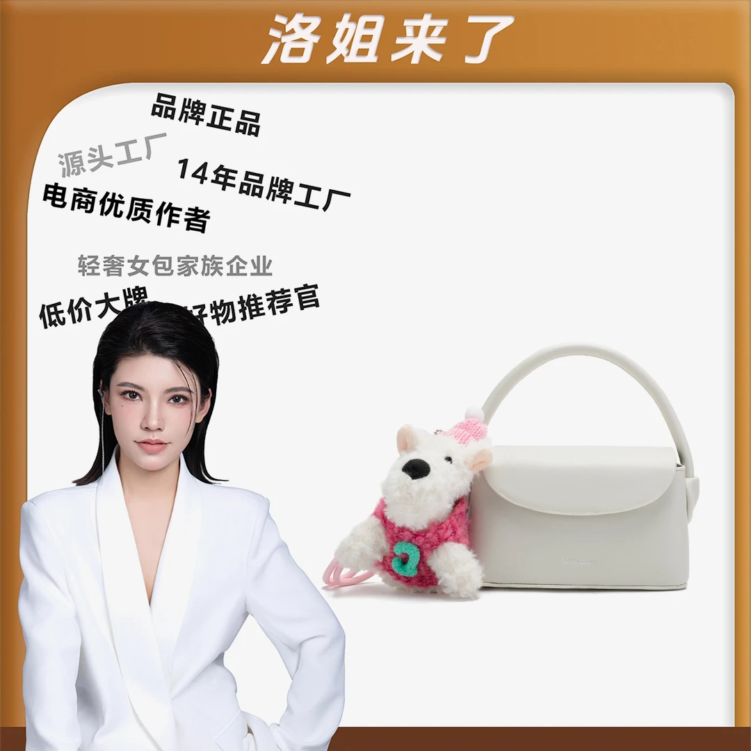 【洛洛限定】2025新款潮流韩系手提盒子包（送挂饰）