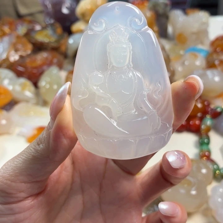 玛瑙/玉髓未镶嵌吊坠(不含链)