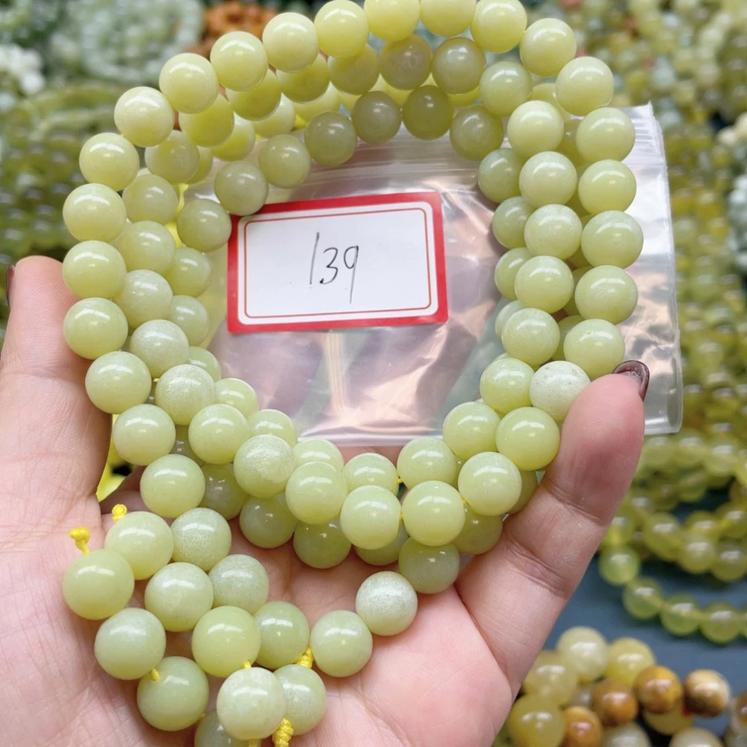 未镶嵌蛇纹石玉手链善*