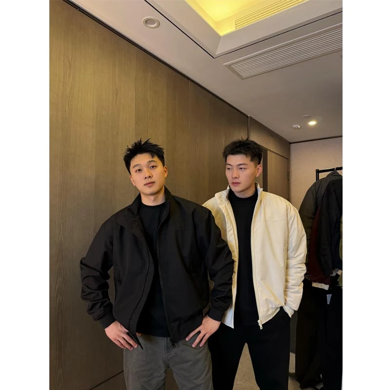 美式教练夹克三防立领休闲新款复古春秋户外工装飞行百搭外套男士