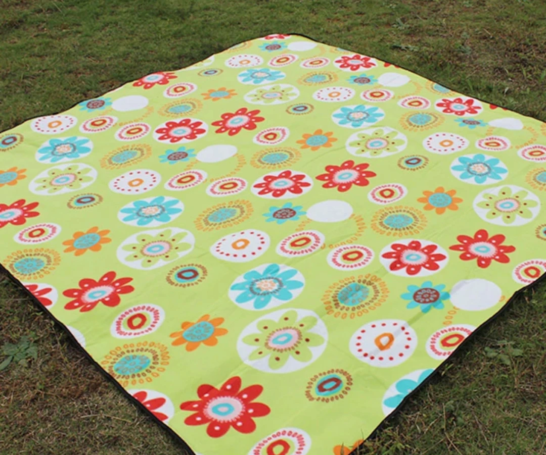 户外PEVA绒面野餐垫防潮垫露营野炊帐篷地垫便携加厚郊游草坪垫子