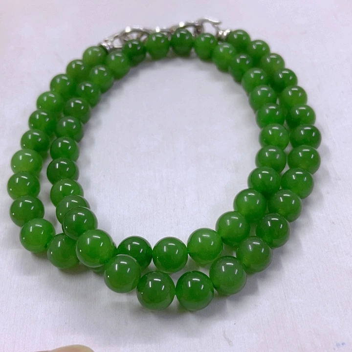 【闪购商品】和田玉（碧玉）颈饰银S925镶嵌11