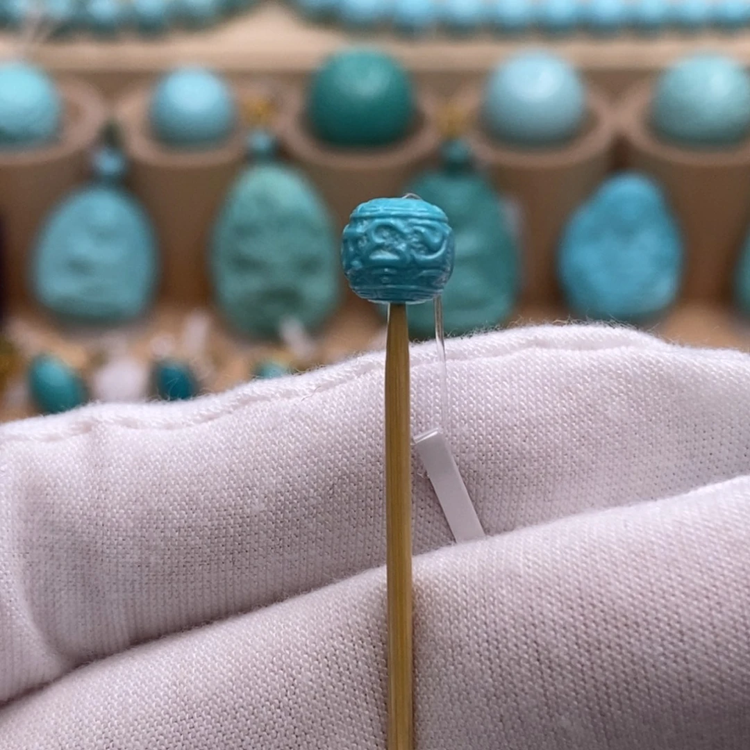 绿松石未镶嵌珠宝奇石7.1mm