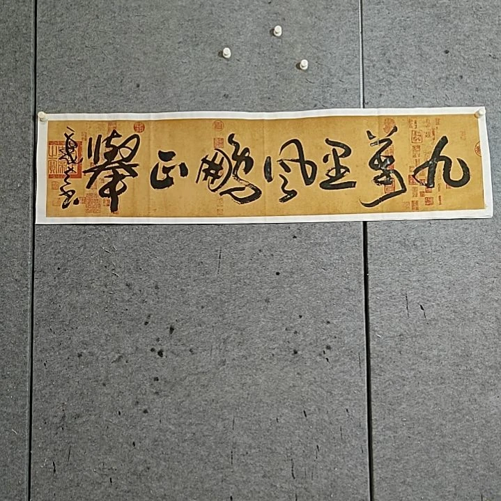 书法宋秉民。四尺对开。九万生风鹏正举