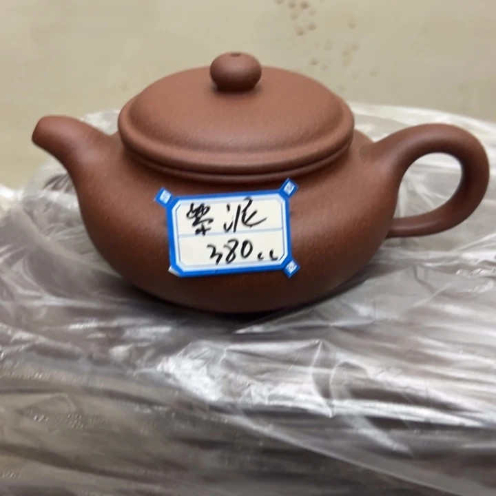 紫砂茶壶紫泥半手380