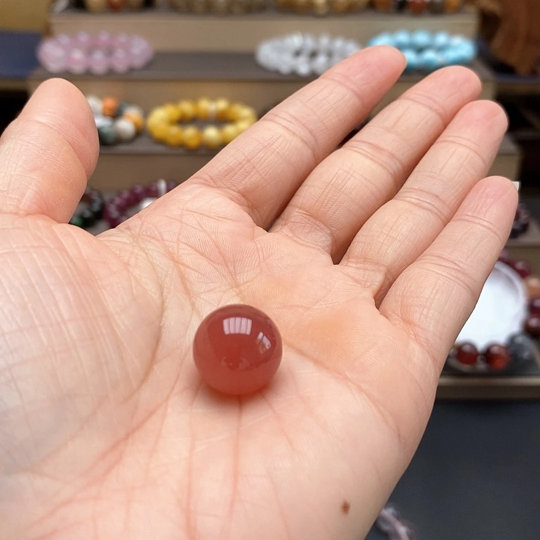 未镶嵌菱锰矿（红纹石）吊坠(不含链)豆*