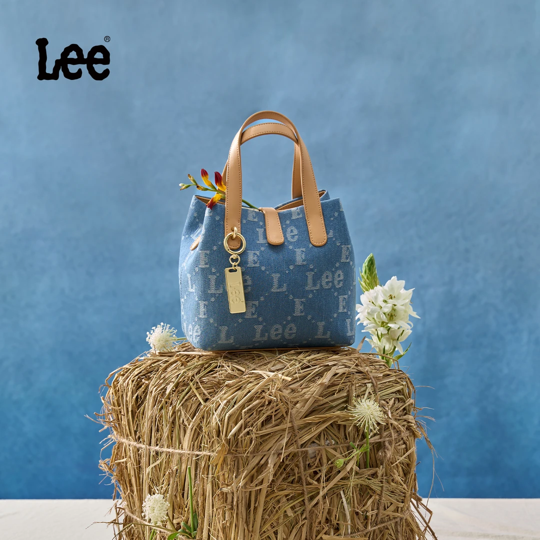 Lee手提桶包夏季水洗耐磨复古耐脏单根单肩包托特包单肩百搭斜跨
