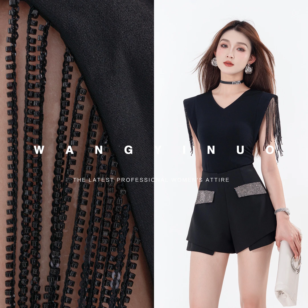 MD现货·依诺【海盐凉风】2025夏季新款设计感洋气法式显瘦百搭上衣