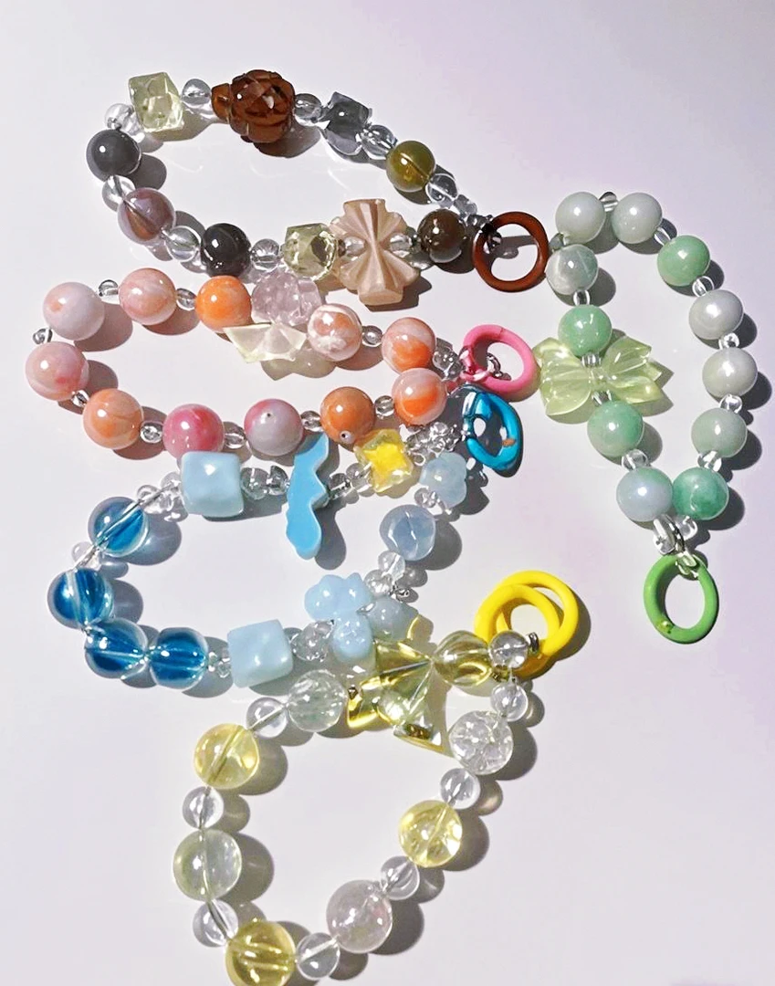 随机水晶手机链