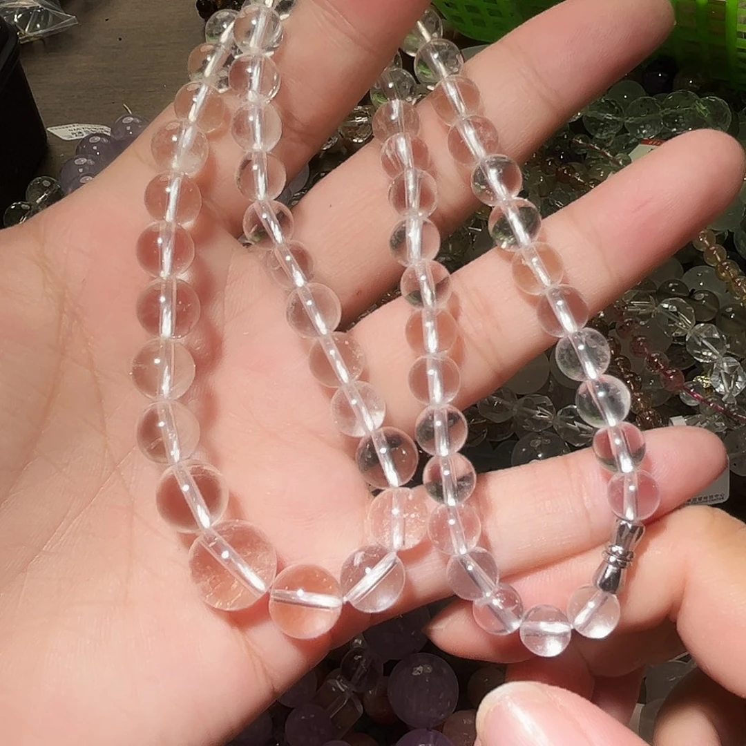 水晶手链未镶嵌白水晶塔链