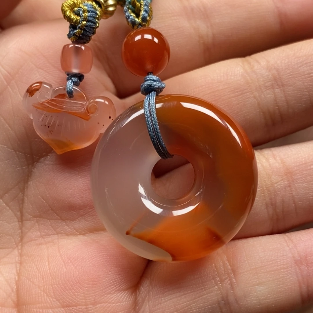 南红玛瑙未镶嵌吊坠(不含链)