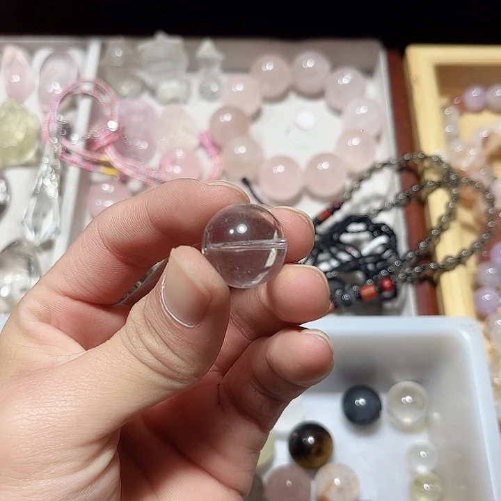 水晶珠宝半成品未镶嵌微瑕处理打孔不退不换