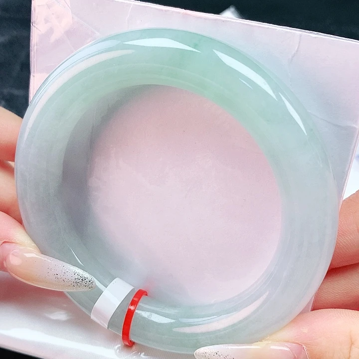 翡翠未镶嵌手镯57胖